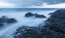 A moody morning at Giants Causeway Northern Ireland 