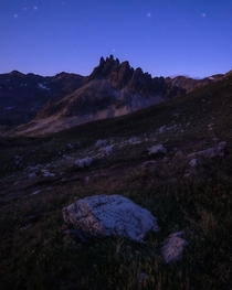 A moonlit night - somewhere in the French Alps 