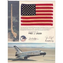 A new item in my space flown collection an American flag flown into orbit on STS-