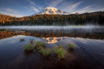 A nice calm quiet morning from a couple years back Reflection Lake Mount Rainier 