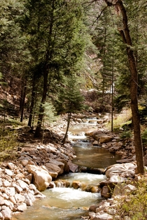 A nice day for a hike along the South Cheyenne Creek Colorado Springs CO  x  