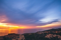 A nice sunset scene over San Diego    