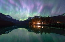 A night shot in Emeraldn Lake Canada 