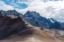 A Path to Nowhere Near the Rainbow Mountain in Peru 
