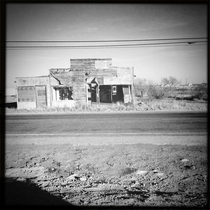 A photo I took of an Abandoned Merchant Store along the highway outside of Monument NM