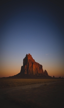 A photo I took of Shiprock also know as Ts Bita meaning rock with wings 