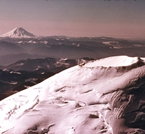 A Photograph of Mt Rainier with Mt Saint Helens in the distance photo taken by my Grandfather in  