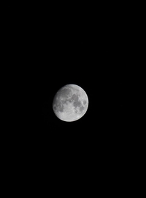 A picture I took of the moon with a camera