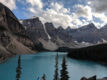 A pitstop on the way to work today first time to Moraine Lake Alberta Canada 
