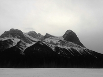 A quick shot on my phone Beautiful Canmore mountains 