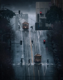 A rainy day in San Francisco 