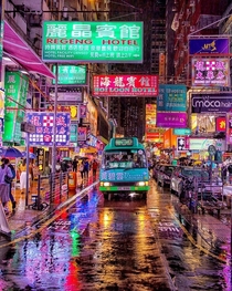 A rainy night in Mong Kok