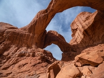 A Real Close Look at The Double Arches Arches National Park  karphoto