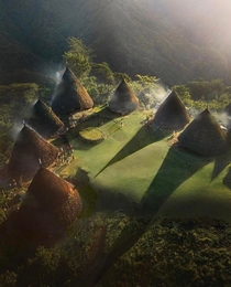 A remote village in Indonesia