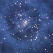 A ring of dark matter in a galaxy cluster as captured by NASAs Hubble Space Telescope 