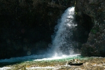 A roaring waterfall in Silverton Colorado 