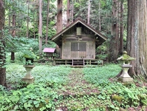 A shrine somewhere in the Hida Mountains Gifu prefecture Japan