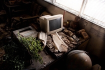 A small office at an airport in California Abandoned around 