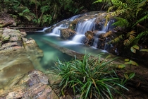 A small waterfall inside rain forest Malaysia 