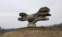 A Spomenik monument reminds me of a TIE fighter
