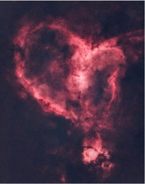 A Starless Heart Nebula from the Universe for Valentines Day