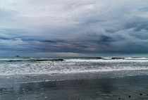 A storm brewing St Claire Beach Dunedin NZ 