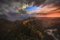 A stormy sky above Wotans Throne Arizona  By Mark Metternich