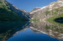 A summer time view from Gunsight Lake Glacier NP 