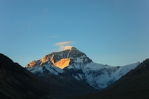 A sunrise to remember Mount Everest viewed from Tibet 