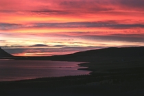 A Sunset in the Western Coast of Iceland