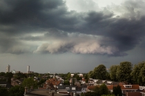 A thunderstorm above Tilburg The Netherlands last summer