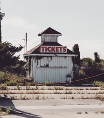 A ticket booth I found along the Outer Banks in North Carolina 
