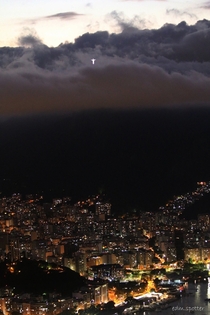 A tiny detail above the clouds Rio de Janeiro