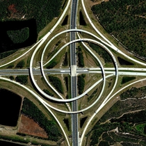 A turbine interchange connecting state routes A and  in Jacksonville Florida Aldo known as Whirpool interchange