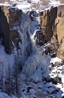 A Very Cold North Clear Creek Falls CO