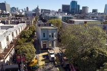 A Victorian home built in the s  years old originally located on Franklin Street was moved to its new location to Fulton Street in San Francisco California on Feb  