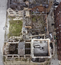 A view of City Methodist church from above