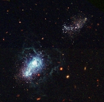 A view of what may be the youngest galaxy ever seen