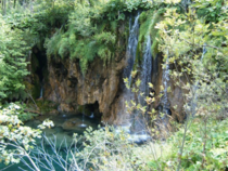 A waterfall at the Positano Lakes Croatia 