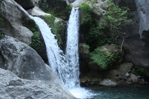 A waterfall in Sapadere Canyon Turkey 