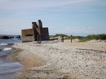 A weathered old bunker sinking into the sea - Sre Estonia 