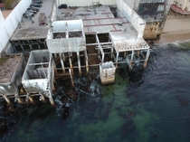 Abandon sardine vaults of Cannery Row Monterey California