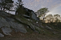 Abandonded House on a Hill in Rhode Island 