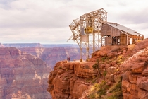 Abandoned aerial tramway Grand Canyon USA 
