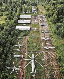 Abandoned air base Vyborg Russia