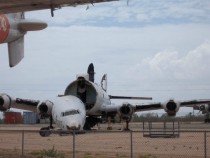 Abandoned airplane in Arizona boneyard 
