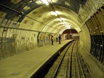 Abandoned Aldwych station in London 
