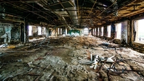 Abandoned American Motors Corporation HQ building in Detroit 