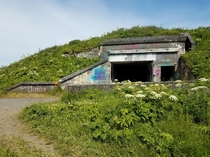 Abandoned Ammunition Bunker for  Coastal Defence Guns at St Peters Head Chiniak Kodiak Island Alaska More Info in Comments  OC