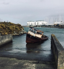 Abandoned and left to rust in the water - Wales 